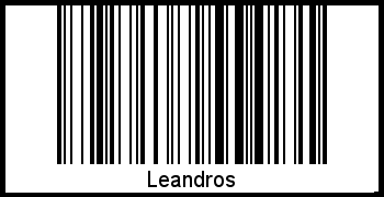Barcode des Vornamen Leandros