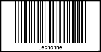 Interpretation von Lechonne als Barcode