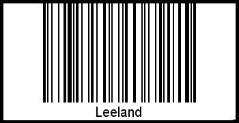 Leeland als Barcode und QR-Code