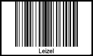 Der Voname Leizel als Barcode und QR-Code