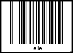 Interpretation von Lelle als Barcode