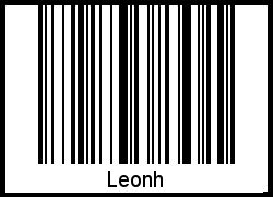 Barcode des Vornamen Leonh