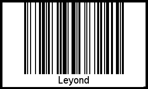 Barcode des Vornamen Leyond