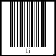 Interpretation von Li als Barcode