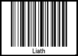 Barcode des Vornamen Liath