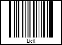 Interpretation von Licil als Barcode
