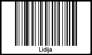 Interpretation von Lidija als Barcode