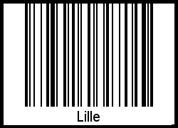 Lille als Barcode und QR-Code