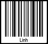 Der Voname Linh als Barcode und QR-Code