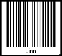 Barcode des Vornamen Linn