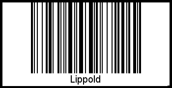 Der Voname Lippold als Barcode und QR-Code
