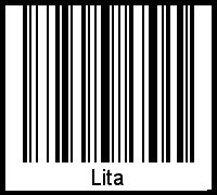 Lita als Barcode und QR-Code