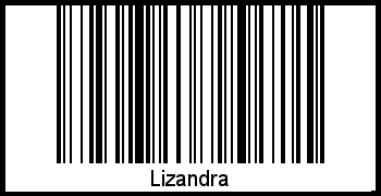 Der Voname Lizandra als Barcode und QR-Code