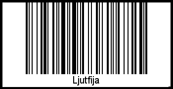 Barcode des Vornamen Ljutfija
