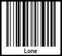 Interpretation von Lone als Barcode