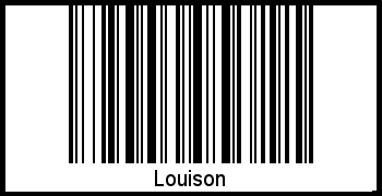 Interpretation von Louison als Barcode