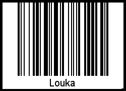 Interpretation von Louka als Barcode