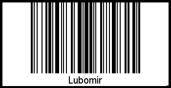 Barcode des Vornamen Lubomir