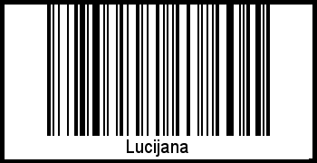 Barcode des Vornamen Lucijana