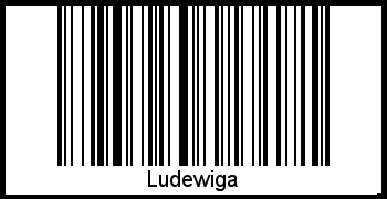 Ludewiga als Barcode und QR-Code
