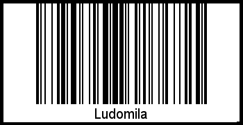 Barcode des Vornamen Ludomila
