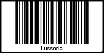 Interpretation von Lussorio als Barcode
