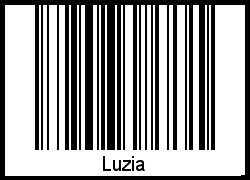 Barcode des Vornamen Luzia