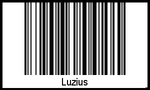 Interpretation von Luzius als Barcode