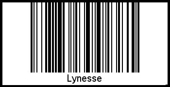 Lynesse als Barcode und QR-Code