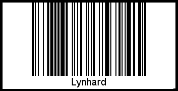 Barcode des Vornamen Lynhard