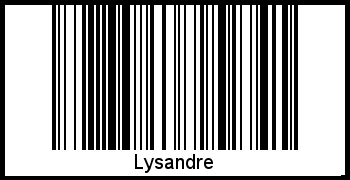 Interpretation von Lysandre als Barcode
