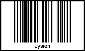 Lysien als Barcode und QR-Code