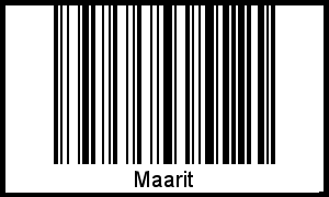 Interpretation von Maarit als Barcode