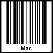 Mac als Barcode und QR-Code