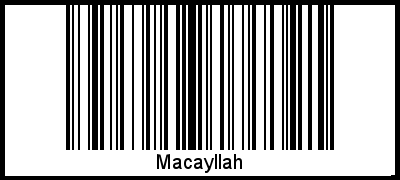 Barcode-Grafik von Macayllah