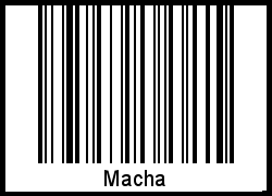 Barcode-Foto von Macha
