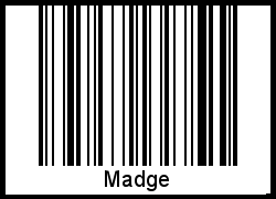 Interpretation von Madge als Barcode