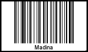 Madina als Barcode und QR-Code