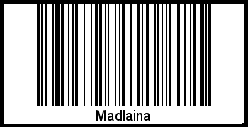 Interpretation von Madlaina als Barcode