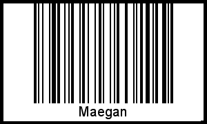 Barcode des Vornamen Maegan