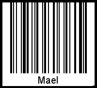 Barcode des Vornamen Mael