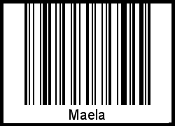 Barcode des Vornamen Maela