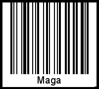 Interpretation von Maga als Barcode