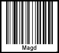 Barcode-Foto von Magd