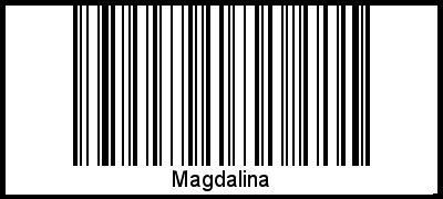 Interpretation von Magdalina als Barcode