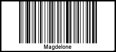 Barcode des Vornamen Magdelone