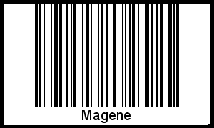 Barcode-Grafik von Magene