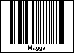 Barcode des Vornamen Magga