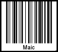Maic als Barcode und QR-Code