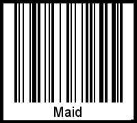 Barcode-Grafik von Maid